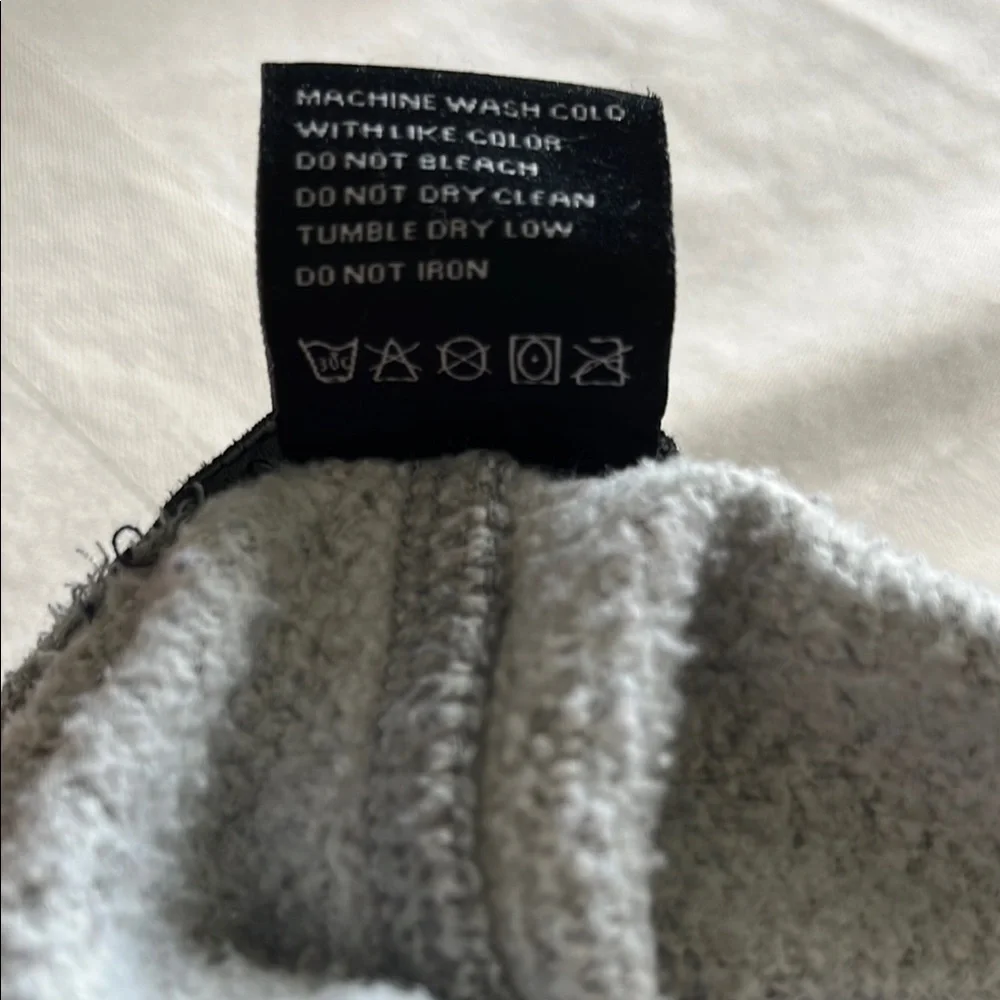 Gray Tapered Joggers with Elastic Waistband - Picture 7 of 7